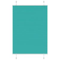 VidaXL Plissé rolgordijn 100x150 cm stofbreedte 99,4cm petrol groen - thumbnail