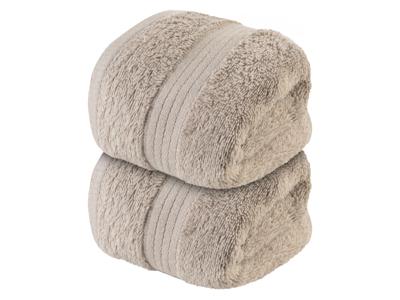 LIVARNO home 2 gastendoekjes (Beige)