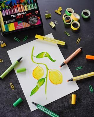 STABILO Pen 68 MAX 45 bruin | 5 stuks
