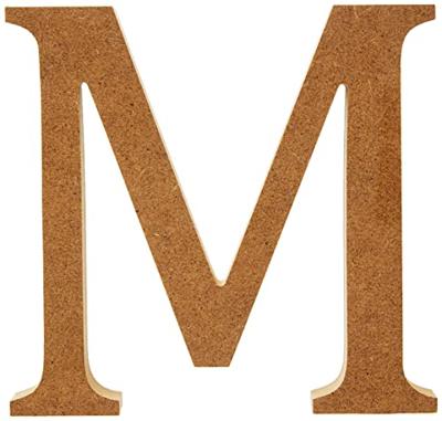 Creativ Company Letter, m, h: 13 cm, dikte 2 cm, 1 stuk