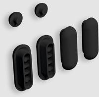 4 Zitting, 2 deksel buffers voor Hammock zitting dun, wit - thumbnail