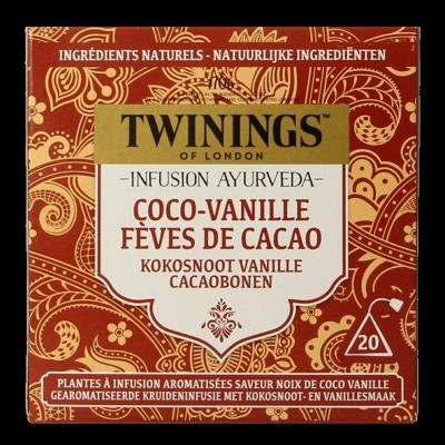 Twinings Ayurveda kokos vanille cacaoboon 20 Stuks Twinings Ayurveda kokos vanille cacaoboon 20 Stuks