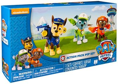 Paw Patrol Action Pack 3 Pups Rocky, Zuma en Chase