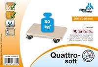 dörner + helmer 2906812 Quattro Soft Transportroller Laadvermogen (max.): 80 kg 290 mm x 190 mm - thumbnail