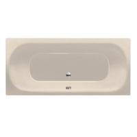 Ligbad Inbouw Xenz Cuba Rechthoek 1-2 Persoons Duobad 80x180x48cm Acryl Creme Mat met Poten - thumbnail