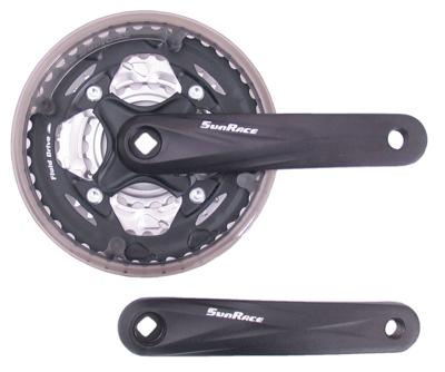 Sunrace crankset 7/8 speed 42/32/22t -/- 2mm fcm600