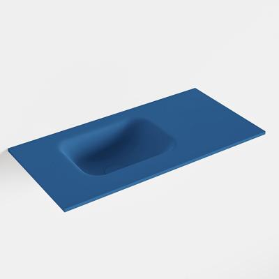MONDIAZ LEX Jeans solid surface inleg wastafel voor toiletmeubel 60cm. Positie wasbak links MONDIAZ LEX Jeans solid surface inleg wastafel voor toiletmeubel 60cm. Positie wasbak links