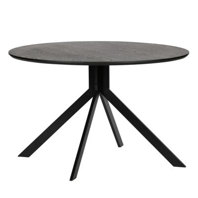 WOOOD Ronde Eettafel 'Bruno' 120cm, kleur zwart