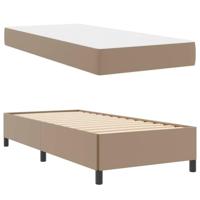 Bedframe met matras met matras Cappuccino 90 x 190 cm Kunstleer - thumbnail