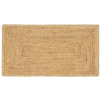 Tapijt Beige 60 x 200 cm Jute - thumbnail
