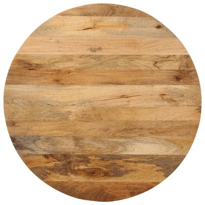 Tafelblad rond Ø 70x2,5 cm massief ruw mangohout
