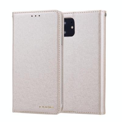 Voor iPhone 11 CMai2 Silk Texture Horizontal Flip Leather Case met Holder & Card Slots & Photo Frame & Wallet(Light Gold)
