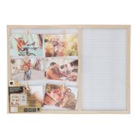 Houten Memobord en Fotolijst MDF, 57x41cm - thumbnail