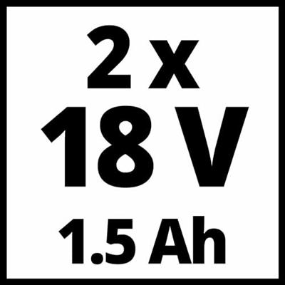 Einhell TC-CD 18-2 Li 4513820 Accu-schroefboormachine 18 V 1500 mAh Li-ion Incl. koffer, Incl. 2 accus Einhell TC-CD 18-2 Li 4513820 Accu-schroefboormachine 18 V 1500 mAh Li-ion Incl. koffer, Incl. 2 accus