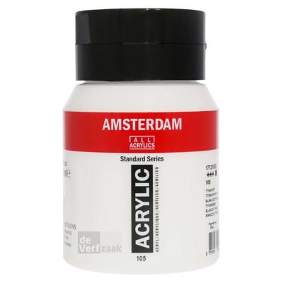 Royal Talens Amsterdam Acrylverf 500 ml - Titaanwit 105