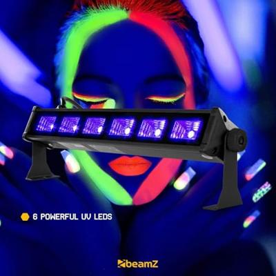 BeamZ BUV63 LED-bar 6x 3W UV