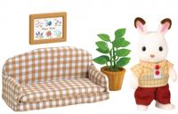 SYLVANIAN FAMILIES 5013 Papa Konijnchocolade en woonkamer - thumbnail