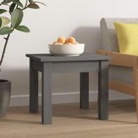 Salontafel 35x35x30 cm massief grenenhout grijs - thumbnail