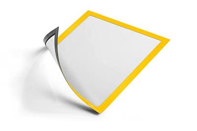 Durable 486904 DURAFRAME® Magnetic Infoframe, magnetisch DIN A4 Geel (b x h) 236 mm x 323 mm 5 stuk(s)
