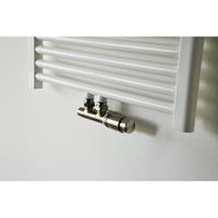 Riko Set Theromstatisch Onderblok Haaks-Rechts Geborsteld Staal - thumbnail