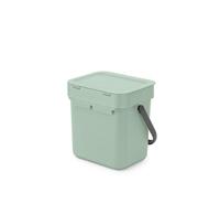 Brabantia Sort & Go afvalemmer 3 liter jade green - thumbnail