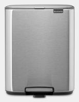 Brabantia Bo pedaalemmer 12 liter Matt steel finger print proof - thumbnail