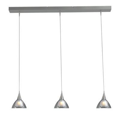 Masterlight Eettafel hanglampCaterina LED 3-lichts RVS - 2225-37-06-100-3-DW
