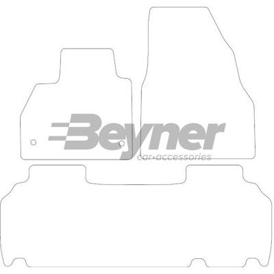 Velours Automatten passend voor Renault Kangoo 2008- set 3-de HL1679043