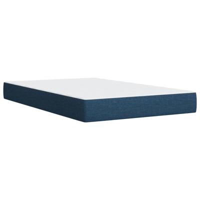 Boxspring met matras stof blauw 80x200 cm - thumbnail