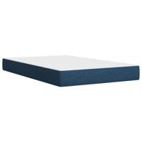 Boxspring met matras stof blauw 140x190 cm - thumbnail