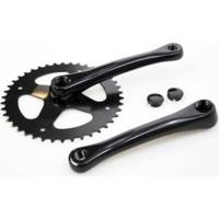 Cortina crankstel 42t 3/32 alu zwart - thumbnail