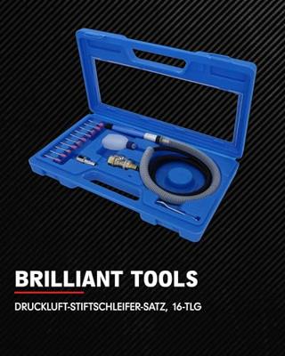 Brilliant Tools BT160710 Perslucht-staafslijperset 16 onderdelen