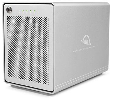 OWC Mercury Elite Pro Quad (0 TB) - externe opslagbehuizing met vier sleuven en SoftRAID XT voor 2,5 inch en 3,5 inch SATA drives