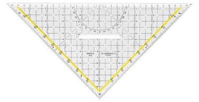 Geodriehoek aristo 1648/2 met greep 325mm Geodriehoek aristo 1648/2 met greep 325mm