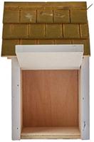 TRIXIE NESTKASTJE HUISJE HOUT WIT 18X15X24 CM GAT 3 CM - thumbnail