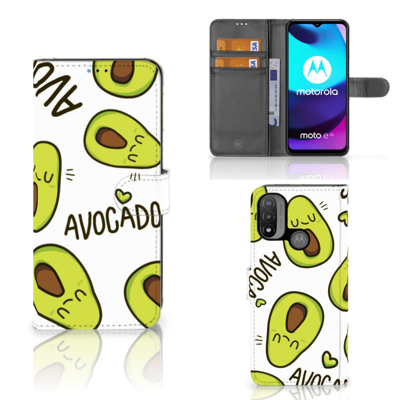 Motorola Moto E20 | E30 | E40 Leuk Hoesje Avocado Singing Motorola Moto E20 | E30 | E40 Leuk Hoesje Avocado Singing