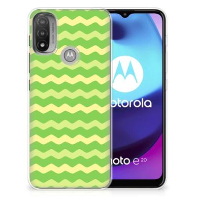Motorola Moto E20 | E40 | TPU bumper | Waves Green