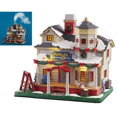 Twilight bed & breakfast (smoking) with 4.5v adaptor Kersthuisje LEMAX - Lemax