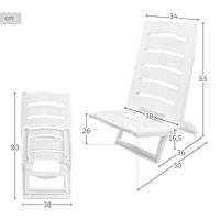 Summertime Strandstoel Wit - thumbnail