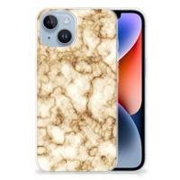 Apple iPhone 14 | TPU | Siliconen hoesje | Marmer Goud - thumbnail