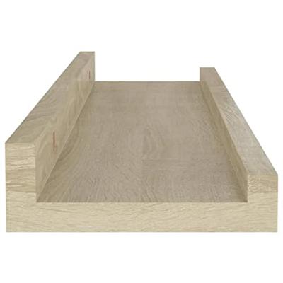 Wandplanken 2 st Sonoma eiken 40x9x3 cm