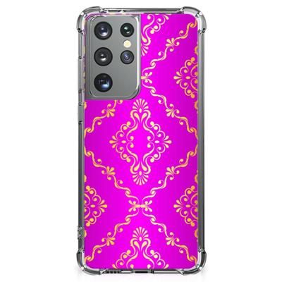 Anti Shock Case Samsung Galaxy S21 Ultra Barok Roze
