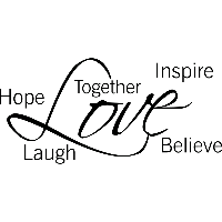 Love together - Muursticker - thumbnail