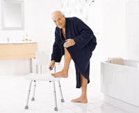 Badkamerstoel Verstelbaar Wiesbaden Ridder Sam Wit - thumbnail