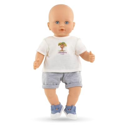 Corolle t-shirt met korte broek kleine ontdekker - 36cm