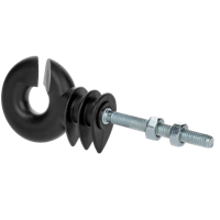 ZoneGuard Ringisolator zwart met moer (mdk) - thumbnail