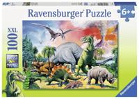 Ravensburger dinosaurus puzzel xxl, 100st - thumbnail