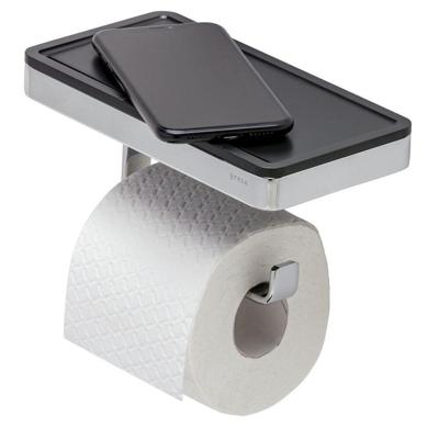 Toiletrolhouder met Planchet Geesa Frame Zwart Chroom Geesa Toiletrolhouder met Planchet Geesa Frame Zwart Chroom Geesa