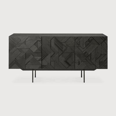 Ethnicraft Dressoir 'Graphic' Gevernist Teakhout, 168cm