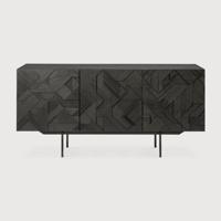 Ethnicraft Dressoir 'Graphic' Gevernist Teakhout, 168cm - thumbnail